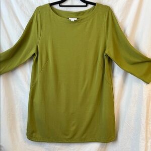 J. Jill Classic Green Tunic Top